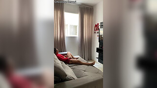 Married hotwife showing off to the neighbor in the building window / FULL VIDEO SHEER XVIDEOSRED