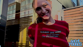 Angel Youngs Slurps and Slides John Legendary's Big Dick Between Her Huge Tits