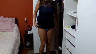 I undress to enjoy a cock and get fucked, great compilation, real cuckold husband