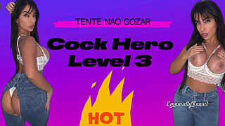 Cock Hero Evolution jerk off game with EMANUELLY RAQUEL BBC AND BUTT PLUG