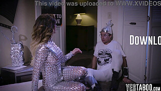 Big tits MILF ghost devour scientists big dick before pegging him