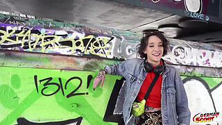 GERMAN SCOUT - Crazy Anal and Rimjob Casting Fuck with French Skinny Tattoo Model Lena Fire