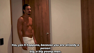 Busty stepmom secretly fucks her Italian stepson while her husband is away from home