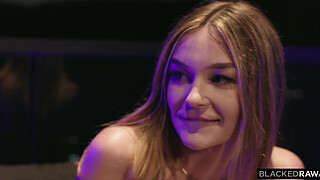 BLACKEDRAW Innocent Looking Cutie Della Cate Ditches Boyfriend For Secret BBC Hook-Up