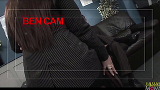 Office sex has never looked better as two horny milf secretaries are fucking their bosses on a couch