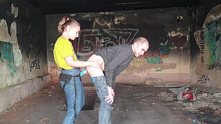 Anastasia Mistress outdoor fuck strapon Sasha Earth