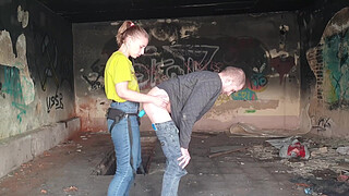 Anastasia Mistress outdoor fuck strapon Sasha Earth