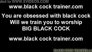 I will shove this big black cock down your throat