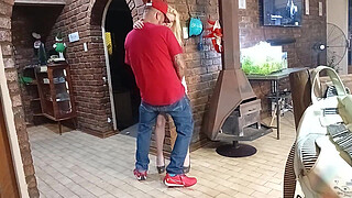 18blondteen - caught my husband cheating standing sex with a slutty prostitute