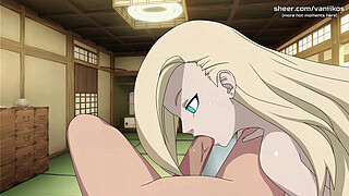 Naruto: Kunoichi Trainer | Slutty 18yo Blonde Teen Ino Yamanaka Triple Penetration Gangbang. All Holes Creampied | Naruto Anime Hentai Porn Game