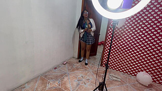 Disgusting fat guy with a small penis fucks two beautiful big-assed women