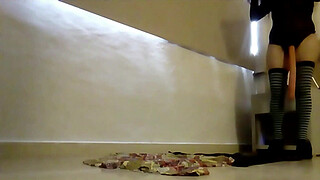 Peggin, my husband dressed as a whore ,pegging, strapon