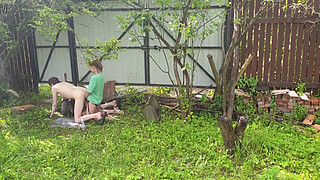Anastasia Mistress outdoor fuck strapon Sasha Earth
