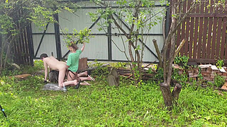 Anastasia Mistress outdoor fuck strapon Sasha Earth