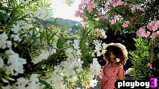 Big tits black Jenna Foxx posing naked and exposed perfect natural tits