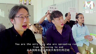 ModelMedia Asia - A foreign English teacher uses her sexy body to provide group sex tutoring