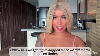 Tinder match ends in wild sex and cum on my tits - real amateur