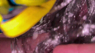 he looked at the MILF's big ass, and she jerked off his cock with her hand and gave him a blowjob, and then spread her ass for anal