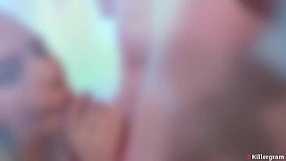 KILLERGRAM - Busty Blonde Grace Harper Goes Cock Crazy With The Cum Team In This Group Sex Marathon