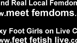 You can join in on our foot fetish threesome