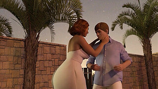 Curvy MILF Mrs. Keagan gets some morning BBC while her husband is downstairs.