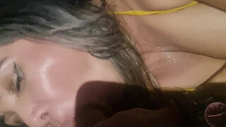 Returning from the carnival block party with the naughty MILF from the app.