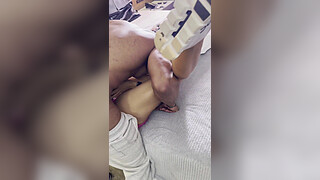 Delicious Hotwife at the Condo Gym Seduces Neighbor with a Big Dick, Gets Soaked, and Has Hot Sex in Front of the Cuckold.