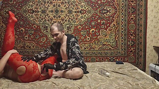 Sasha Earth ass dildo masturbation Anastasia Mistress