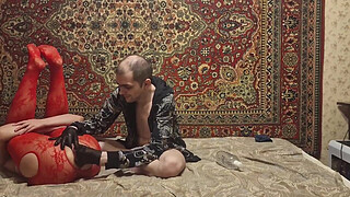 Sasha Earth ass dildo masturbation Anastasia Mistress