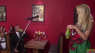 Welsh milfs with big tits welcome the politician by having group sex filled with doggy style and facials