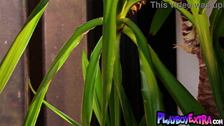 Skinny big titted naked blonde teen Keira Jackson hosts a private party