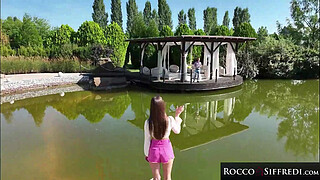 ROCCO SIFFREDI - Hot Brunette Babe Destroyed Anally by Massive Cock