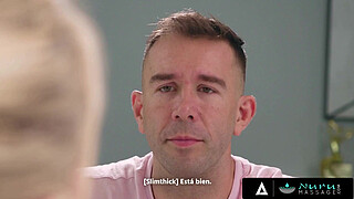 NURU MASSAGE - Sexy Babes Relieves Her Client's Stress With A Hot NURU SPANISH SUBTITLES