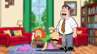 Slut Wife Blowjob to Neighbor and Doesn't Notice Husband Returns from Work. Wife BBC. Cuckold Husband. Cartoon