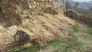 ACCIDENTAL BLOWJOB OUTDOORS - I cum very fast in his mouth, they almost see us, risky homemade sex