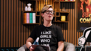 Discussing Sex With A Mature Porn Star And Her Busty HOT 27 Year Old Girlfriend