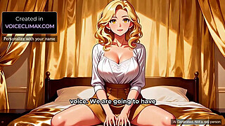 Hentai Blonde Mature Neighbor invites me her place JOI Anime Voiced ASMR