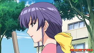 Hentai teen fucks horny redhead and landlord