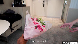 A Big Ass French Teen Lets Me Pound Her And Cum Twice To Steal Her Sister's Flowers !!!