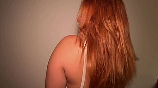 The young girl accepts the challenge and tries to insert a monster toy into her anus.