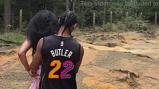 I touched a MILF's butt while she was alone in the woods, and this was her reaction.