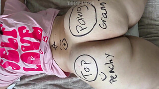 drawing on a big butt grannys ass cheeks