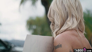 Teen Emma Rosie rewarded by a stranger for being a slut