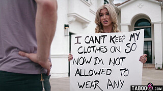 Teen Emma Rosie rewarded by a stranger for being a slut