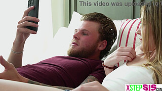 Bratty teen stepsister dicked by stepbro when she came in his bed