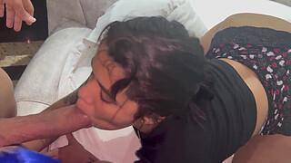 I took my stepsister to my boyfriend to have sex with and he came in our mouths.