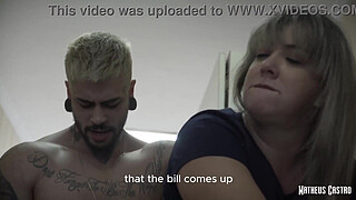 Fucking my big-assed MILF sister-in-law in the laundry room while her husband is in the shower - Collab Ale Maia