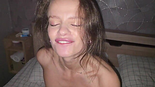 I stayed with friends overnight, and my friend 's wife fucked me secretly .