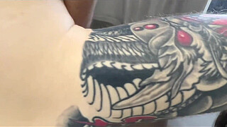 Listen to the sound of testicles pounding on my pussy, I couldn't resist and came