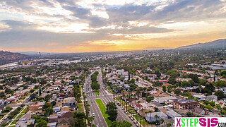 Russian teen blonde stepsister Novella Night is big into fitness